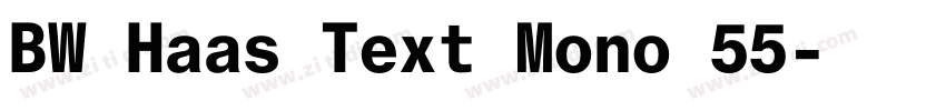 BW Haas Text Mono 55字体转换 BW Haas Text Mono 55字体转换